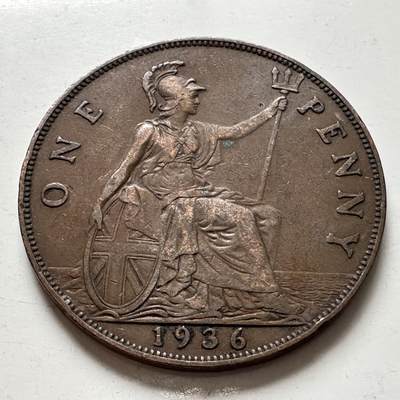 🌹外币初藏🌹🐯2026年第6场  每周二四六晚8️⃣点 接代拍 - 英国1936年一便士 b