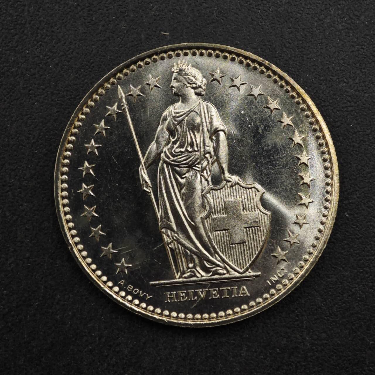 【淘币小摊】实时拍第八百四十六拍   散币场   满百包邮可预留二周 每周一统一发货   瑞士1986年1法郎镍币