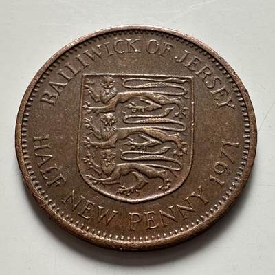 🌹外币初藏🌹🐯2026年第6场  每周二四六晚8️⃣点 接代拍 - 泽西岛1971年半便士