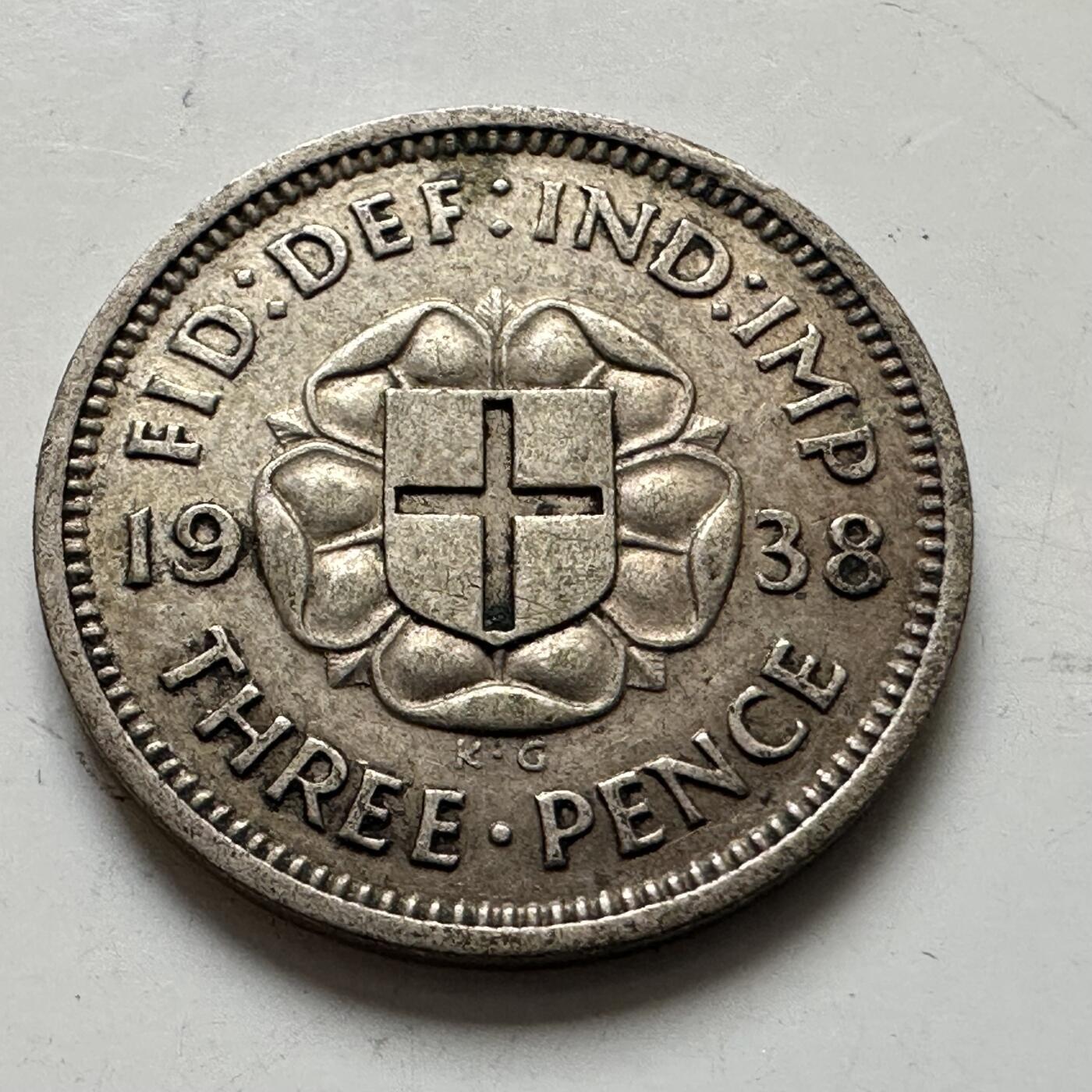 🌹外币初藏🌹🐯2026年第6场  每周二四六晚8️⃣点 接代拍 英国1938年三便士银币