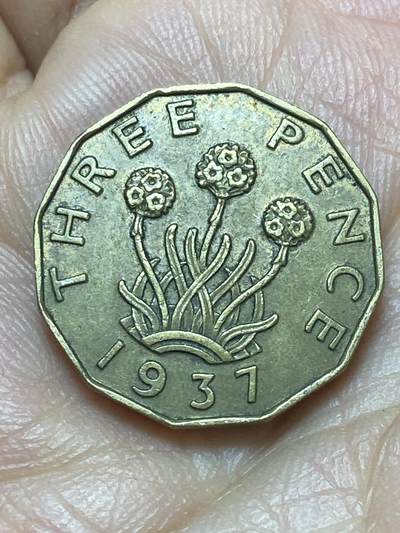 2026年第六场(总第一百七十五场）外国好品散币场(免佣金) - 英国🇬🇧1937年3便士(乔治六世加冕年，第一版首发年)