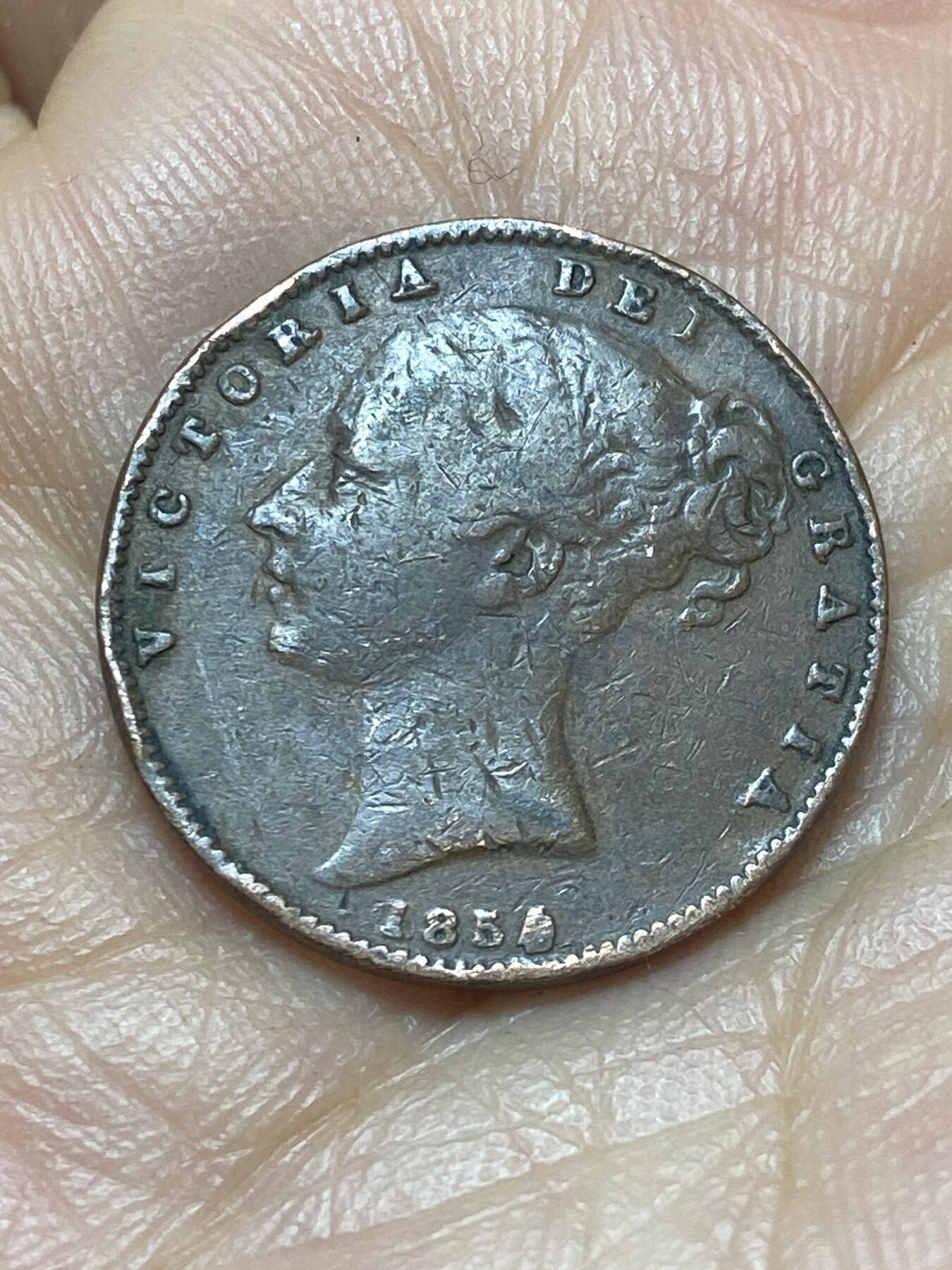 2026年第六场(总第一百七十五场）外国好品散币场(免佣金) 英国🇬🇧1854年1法新(维多利亚女王青年头像)