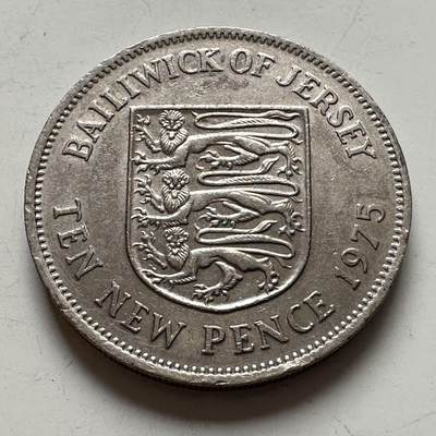 🌹外币初藏🌹🐯2026年第6场  每周二四六晚8️⃣点 接代拍 - 泽西岛1975年10便士