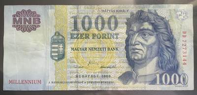 回流0110 - 匈牙利国家银行 2000年1000福林