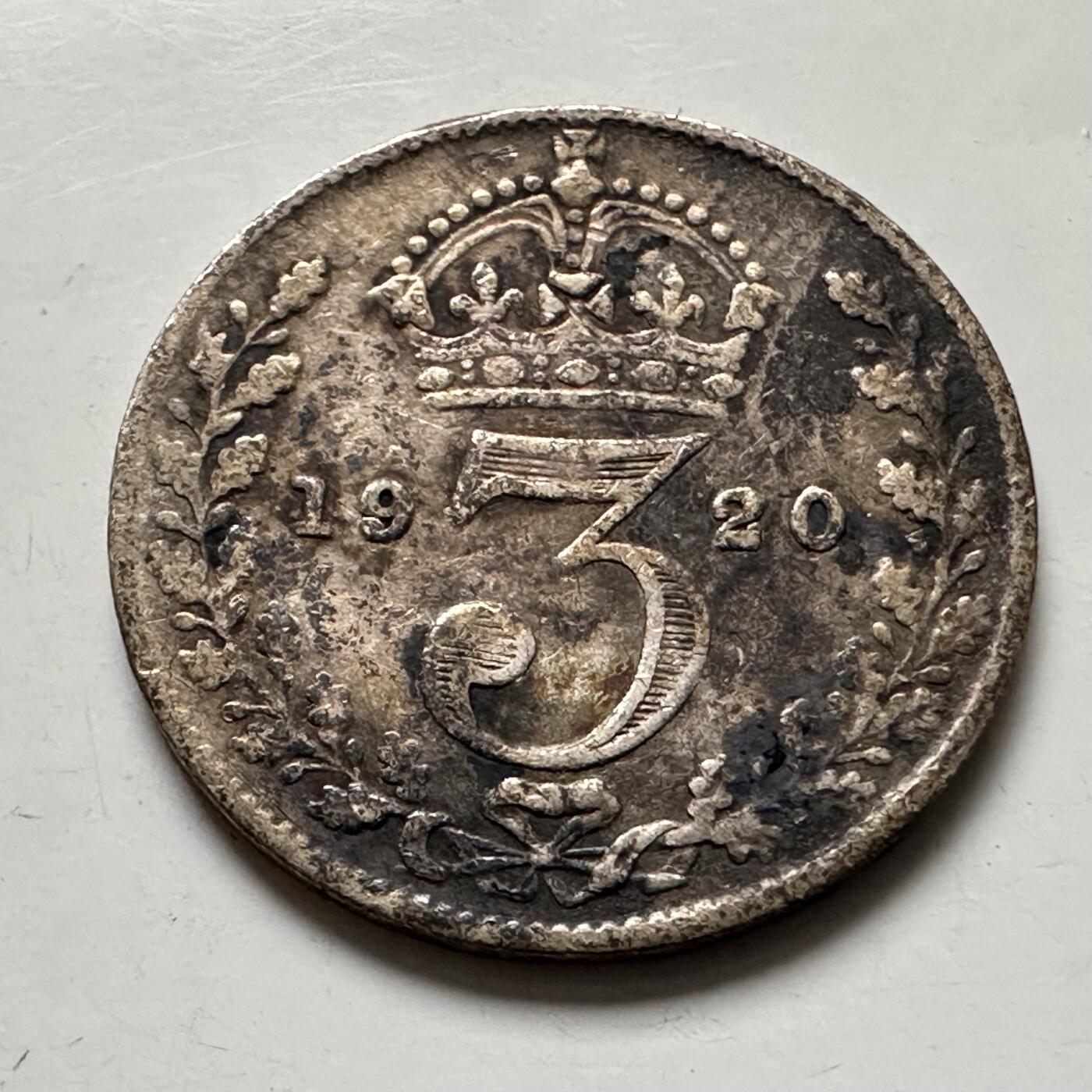 🌹外币初藏🌹🐯2026年第6场  每周二四六晚8️⃣点 接代拍 英国1920年三便士银币