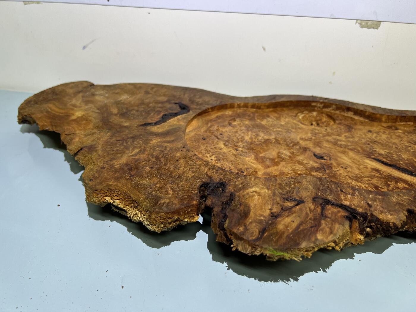 零元拍：NO78香杉木老根榴茶盘，尺寸约：750/180/250/35厚MM，满花满瘤，药香满鼻，无漆无蜡