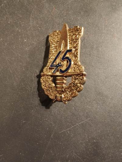 老王徽章第176期 - 法国陆军第45步兵团证章