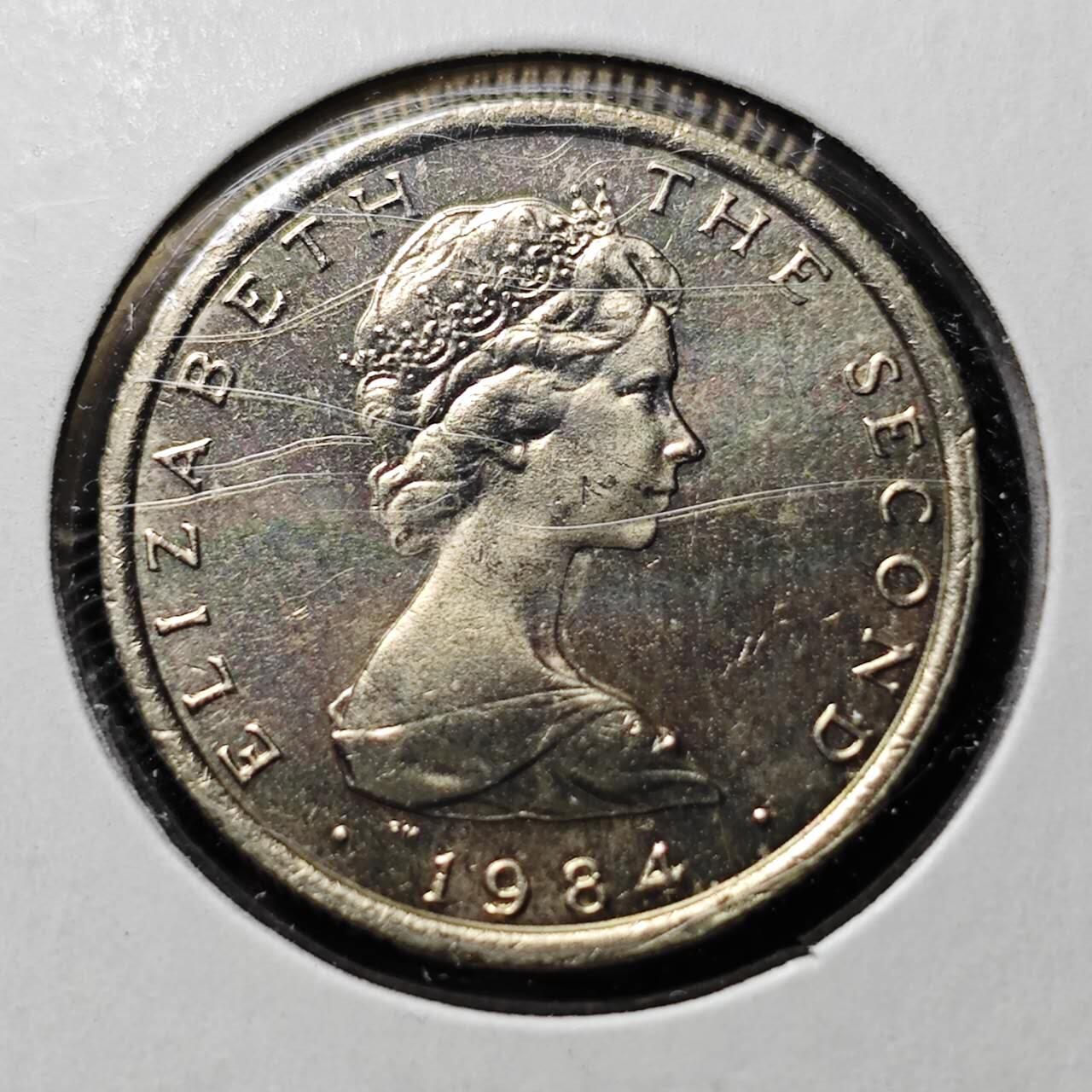 KK钱币收藏小铺  第400期  百期特拍（四拍之四）2月预留时间 周末发货  1984马恩岛1镑