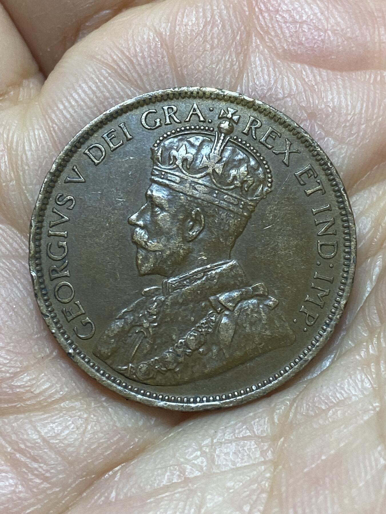 2026年第六场(总第一百七十五场）外国好品散币场(免佣金) 好品–加拿大🇨🇦1916年1分(乔治五世第二版)