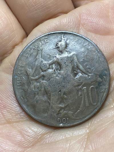 2026年第六场(总第一百七十五场）外国好品散币场(免佣金) - 法兰西第三共和国1901年10生丁