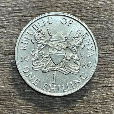 【铜匠收藏】★第138场★散币场。不寄存，30包邮。不满30元，支付5元运费。《接受代拍 代送NGC评级》 - 32【无寄存】肯尼亚1989年10分铜币硬币31mm