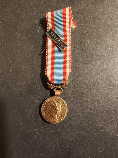 老王徽章第176期 - 法国北非安全行动奖章迷你章   阿尔及利亚勋条