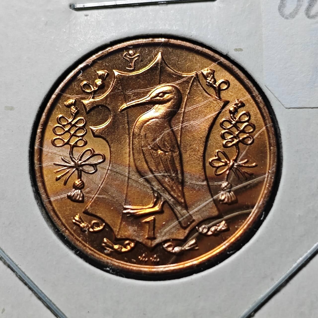 KK钱币收藏小铺  第400期  百期特拍（四拍之四）2月预留时间 周末发货 1985马恩岛1便士铜币 