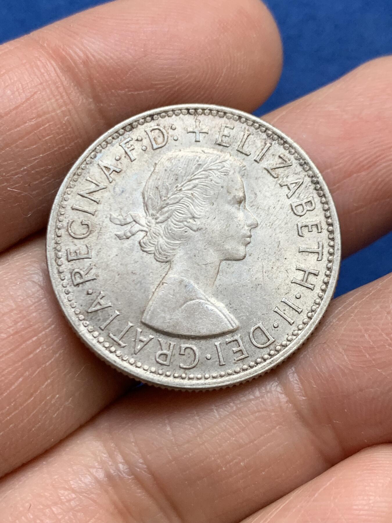 《竞宝斋》第456场 周日，周一，周二   3场连拍 （全场包邮）欢迎送拍 澳大利亚1954年伊丽莎白1佛罗林银币