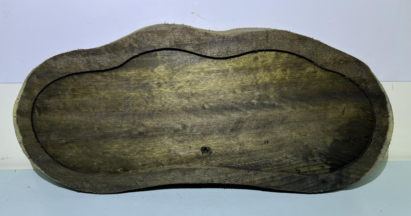 零元拍： NO.60 满纹满金丝雨滴纹 金丝楠 茶盘，尺寸约435/180/厚39MM，2.6公斤满果香，满金丝满水波，未上漆上蜡