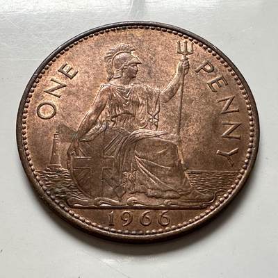 🌹外币初藏🌹🐯2026年第6场  每周二四六晚8️⃣点 接代拍 - 英国1966年一便士 