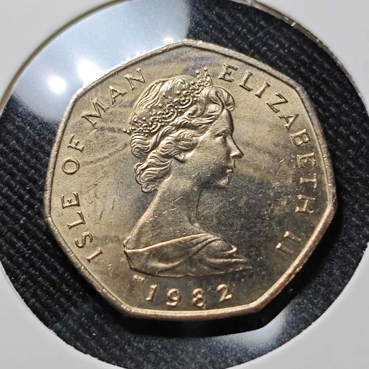 KK钱币收藏小铺  第400期  百期特拍（四拍之四）2月预留时间 周末发货  1982马恩岛20便士