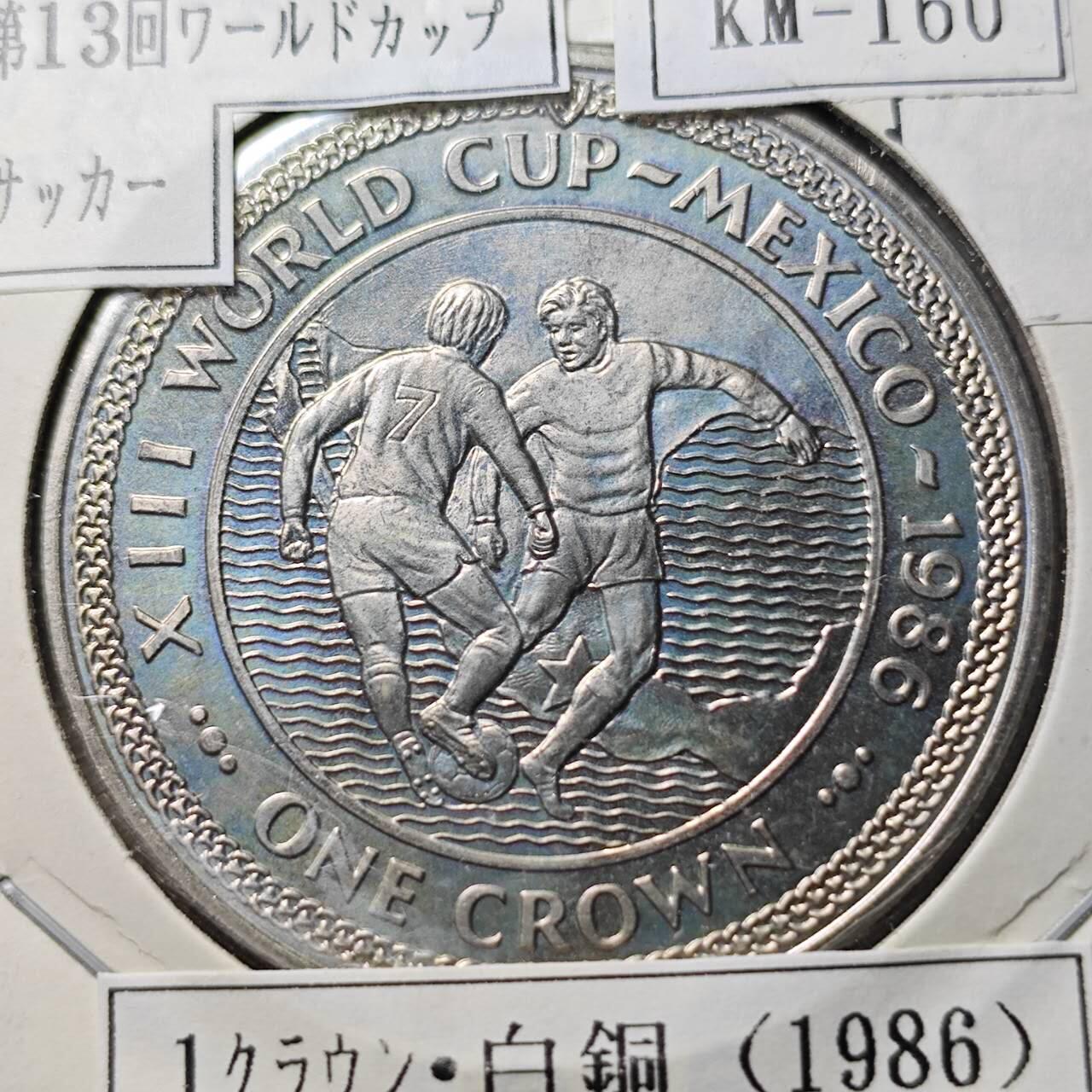 KK钱币收藏小铺  第400期  百期特拍（四拍之四）2月预留时间 周末发货  1986马恩岛1克朗纪念币