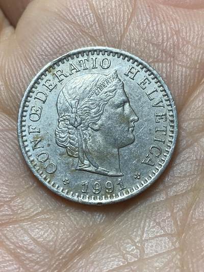 2026年第六场(总第一百七十五场）外国好品散币场(免佣金) - 瑞士🇨🇭1991年20拉彭(第三版，B标伯尔尼造)