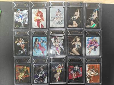 天玑星卡拍第159期《1.12周一截拍》持续收拍收评中 满赠卡需备注 - 焱卡文化 毒瘤 ART系列 炫彩 一套15张CCG评级 10P13张 10星2张