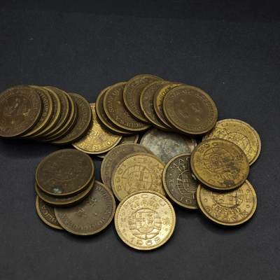 【淘币小摊】实时拍第八百四十六拍   散币场   满百包邮可预留二周 每周一统一发货   - 澳门一毫铜币27枚