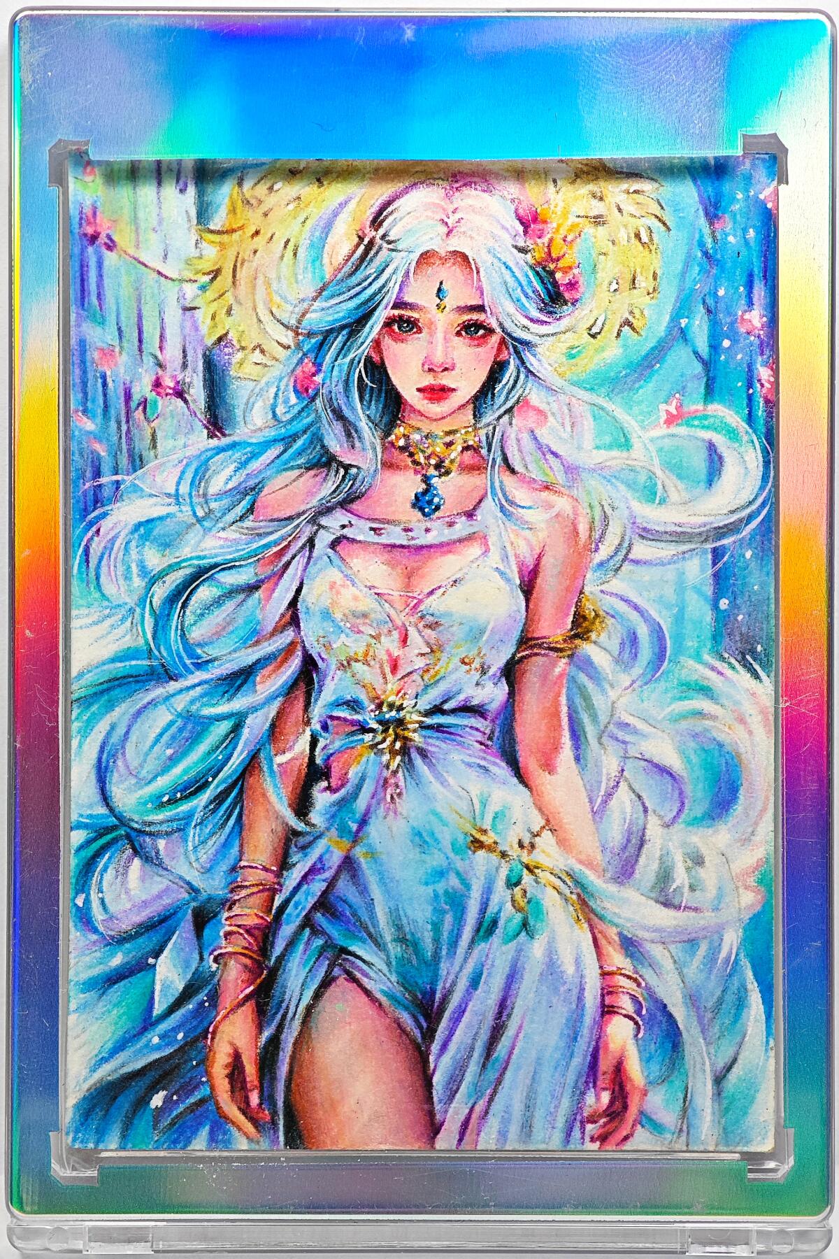 白泽拍卖卡牌手绘专场第31期（岁寒知松柏 春意已可期） 2025 就是玩手绘卡 神女  焕繁丝亲签 卡砖封装