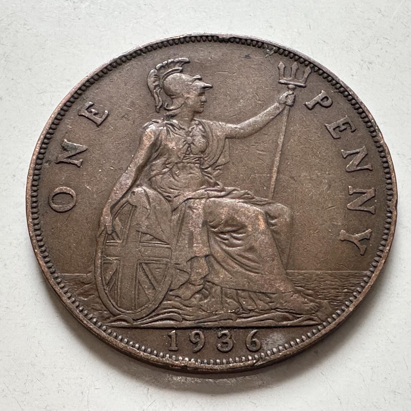 🌹外币初藏🌹🐯2026年第6场  每周二四六晚8️⃣点 接代拍 英国1936年一便士 a