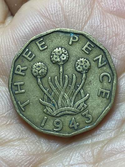 2026年第六场(总第一百七十五场）外国好品散币场(免佣金) - 英国🇬🇧1943年3便士(乔治六世第一版)