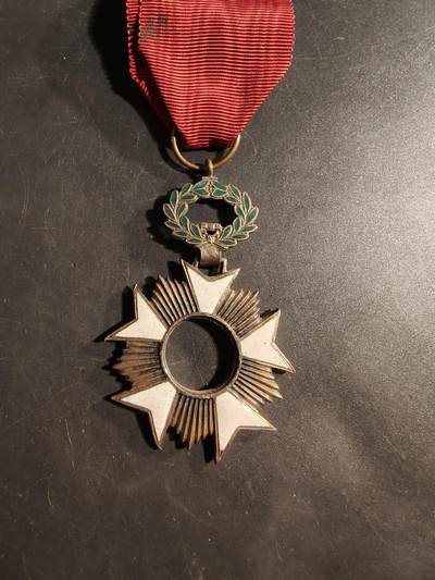 老王徽章第176期 - 比利时骑士级王冠勋章   缺少中心芯片