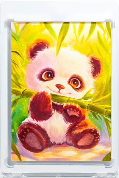 白泽拍卖卡牌手绘专场第31期（岁寒知松柏 春意已可期） - 2025 森朴文化手绘卡 童趣  墨兮亲签 卡砖封装