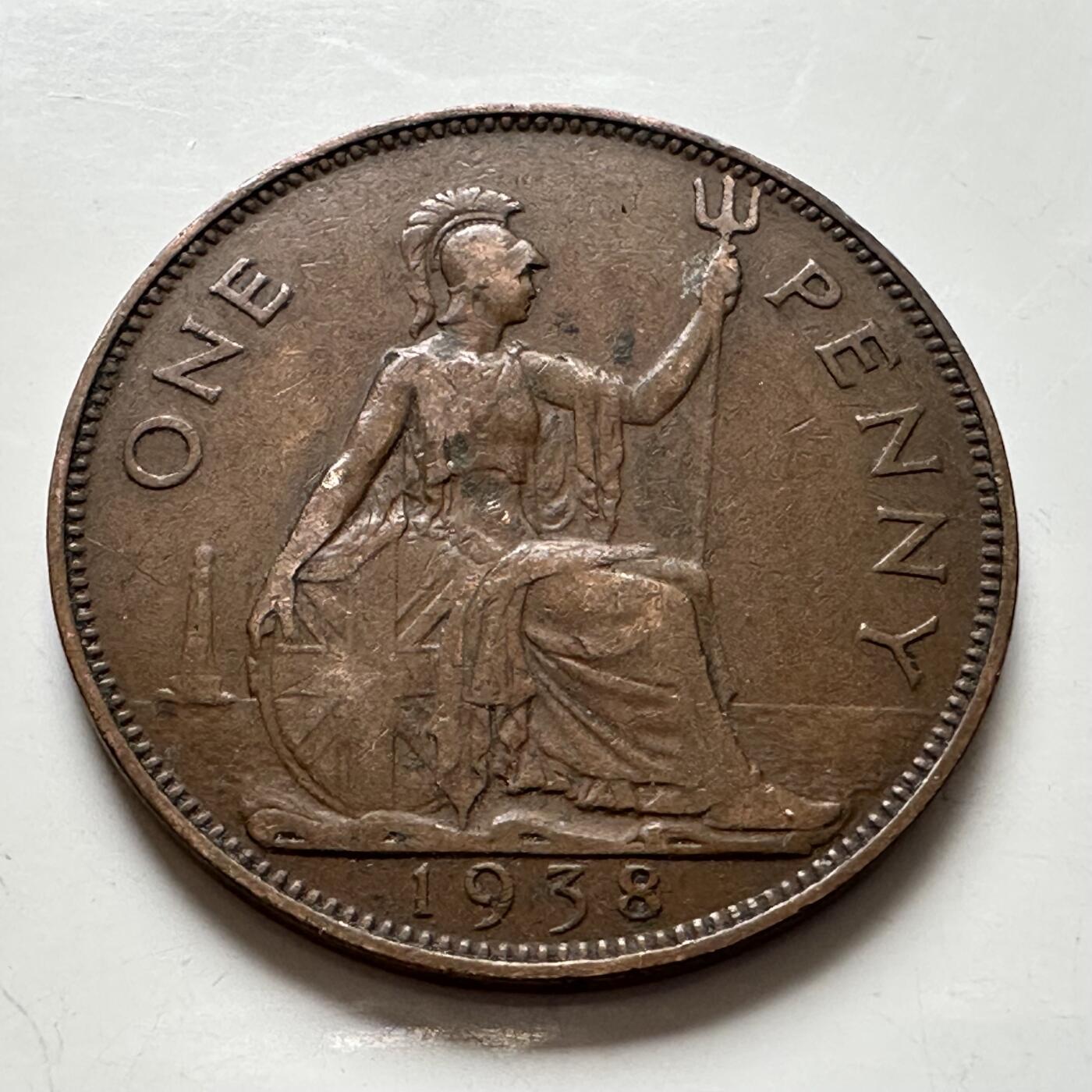 🌹外币初藏🌹🐯2026年第6场  每周二四六晚8️⃣点 接代拍 英国1938年一便士 