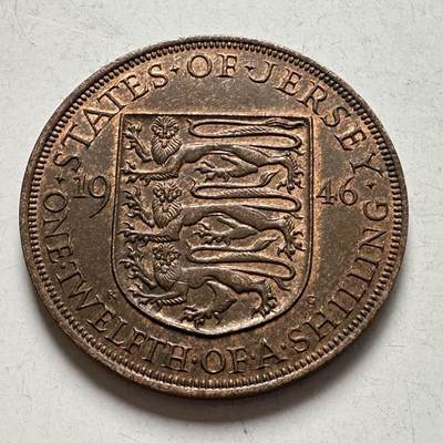 🌹外币初藏🌹🐯2026年第6场  每周二四六晚8️⃣点 接代拍 - 泽西岛1946年1/12先令