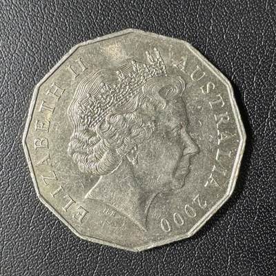 【铜匠收藏】★第136场★客户代拍 散币场，无寄存！！无佣金，30包邮。不满30元，支付5元运费。《接受代拍 代送NGC评级》 - 澳大利亚2000年 千禧年50分纪念币
