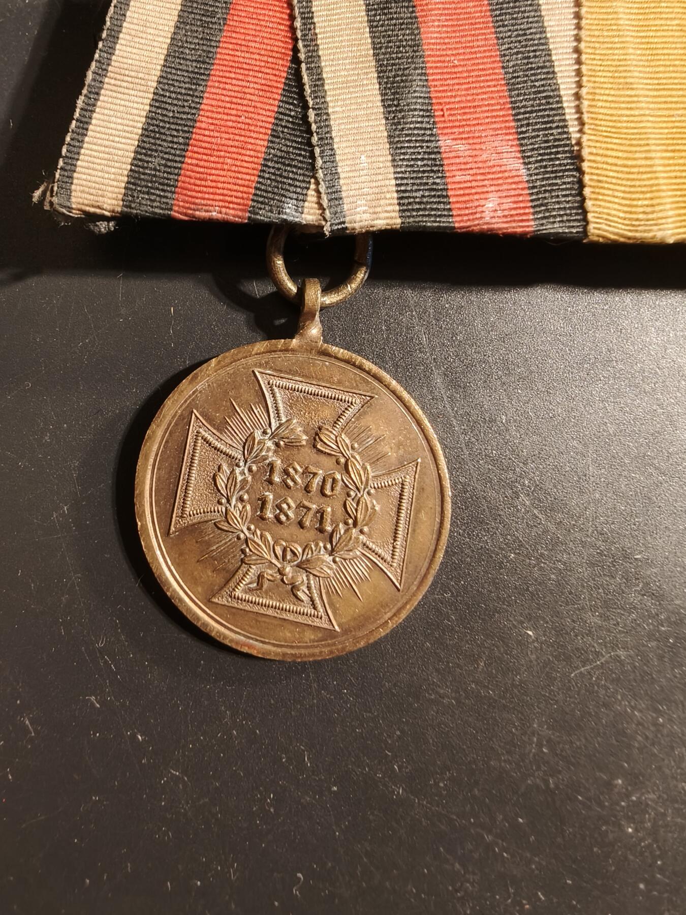 老王徽章第176期 德国普鲁士1870/71普法战争奖章     礼服挂     德皇百年无挂钩