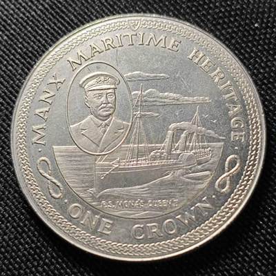 KK钱币收藏小铺  第400期  百期特拍（四拍之四）2月预留时间 周末发货 -   1982马恩岛1克朗纪念币 