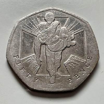 🌹外币初藏🌹🐯2026年第6场  每周二四六晚8️⃣点 接代拍 - 英国2006年50便士纪念币