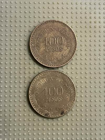2026年第6场各国散币拍卖（总第156场） - 哥伦比亚100比索2枚