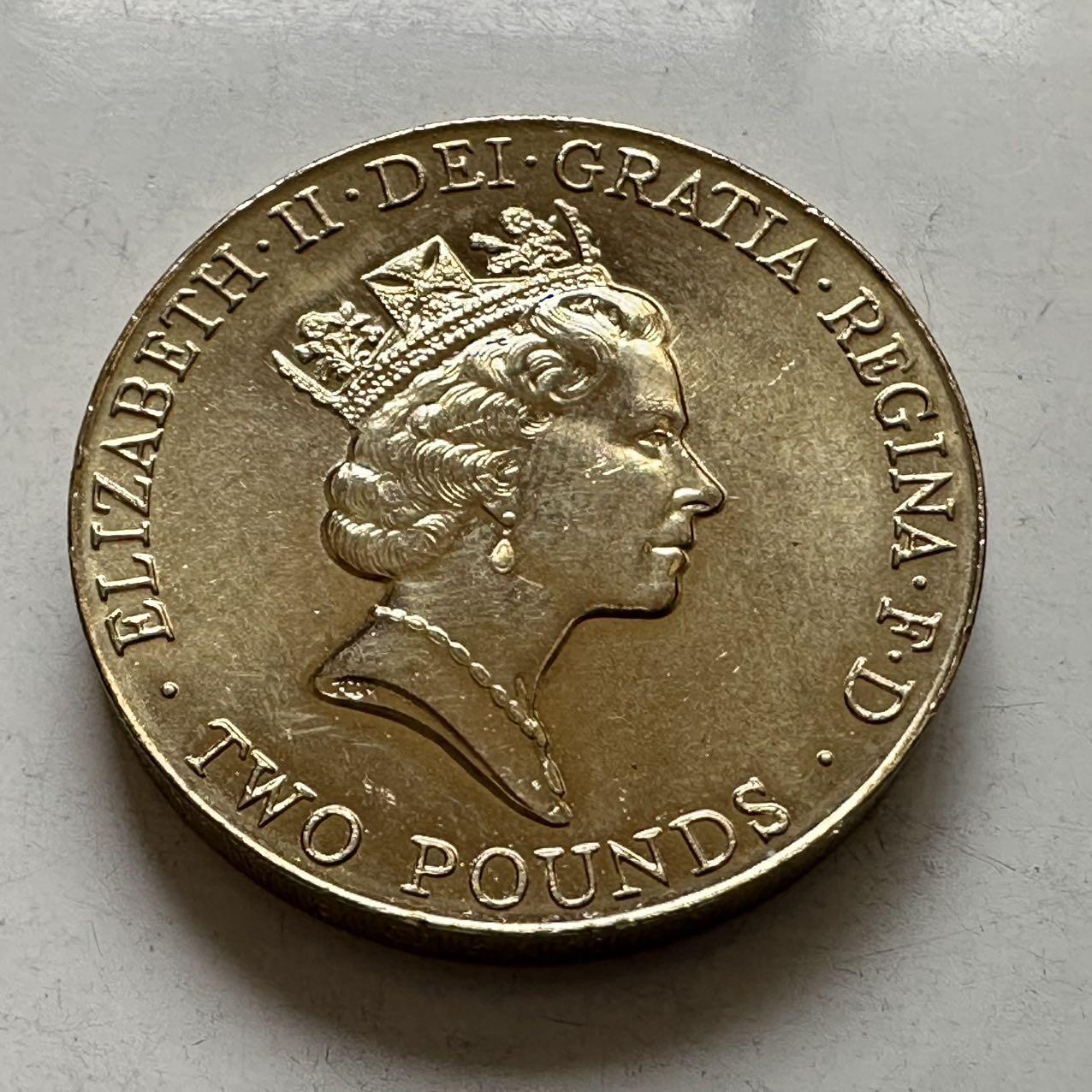 🌹外币初藏🌹🐯2026年第6场  每周二四六晚8️⃣点 接代拍 英国1996年2英镑纪念币 b