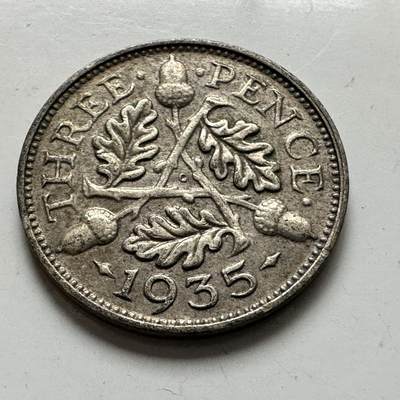 🌹外币初藏🌹🐯2026年第6场  每周二四六晚8️⃣点 接代拍 - 英国1935年三便士银币 b