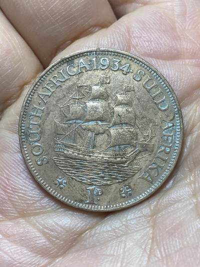 2026年第六场(总第一百七十五场）外国好品散币场(免佣金) - 英属南非1934年1便士(乔治五世第三版)