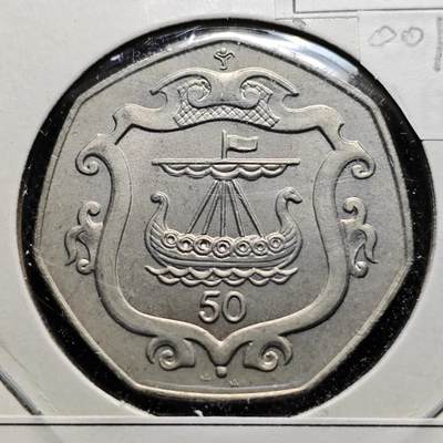 KK钱币收藏小铺  第400期  百期特拍（四拍之四）2月预留时间 周末发货 - 1985马恩岛50便士 