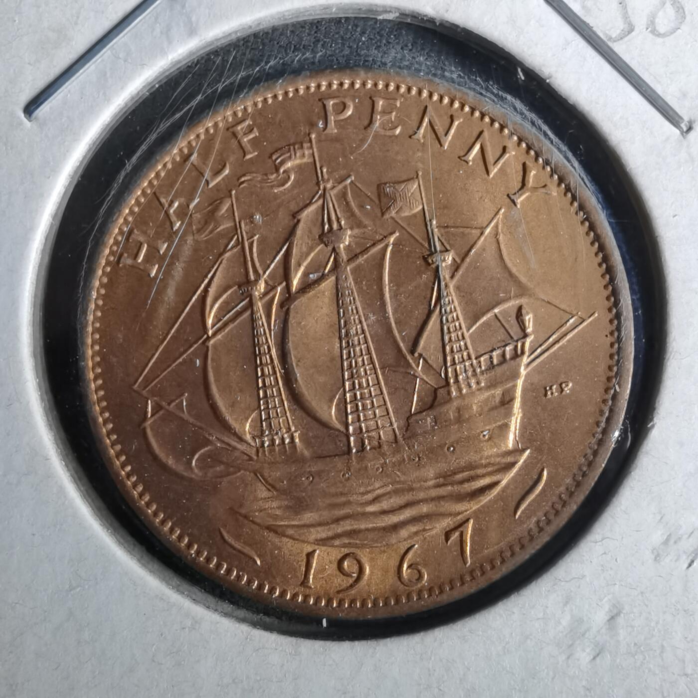 沼泽如烟--第958场 英国1967年半便士