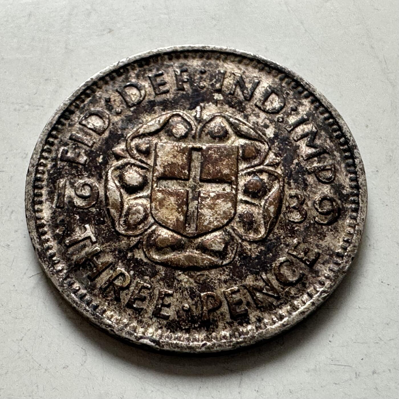 🌹外币初藏🌹🐯2026年第6场  每周二四六晚8️⃣点 接代拍 英国1939年三便士银币 b