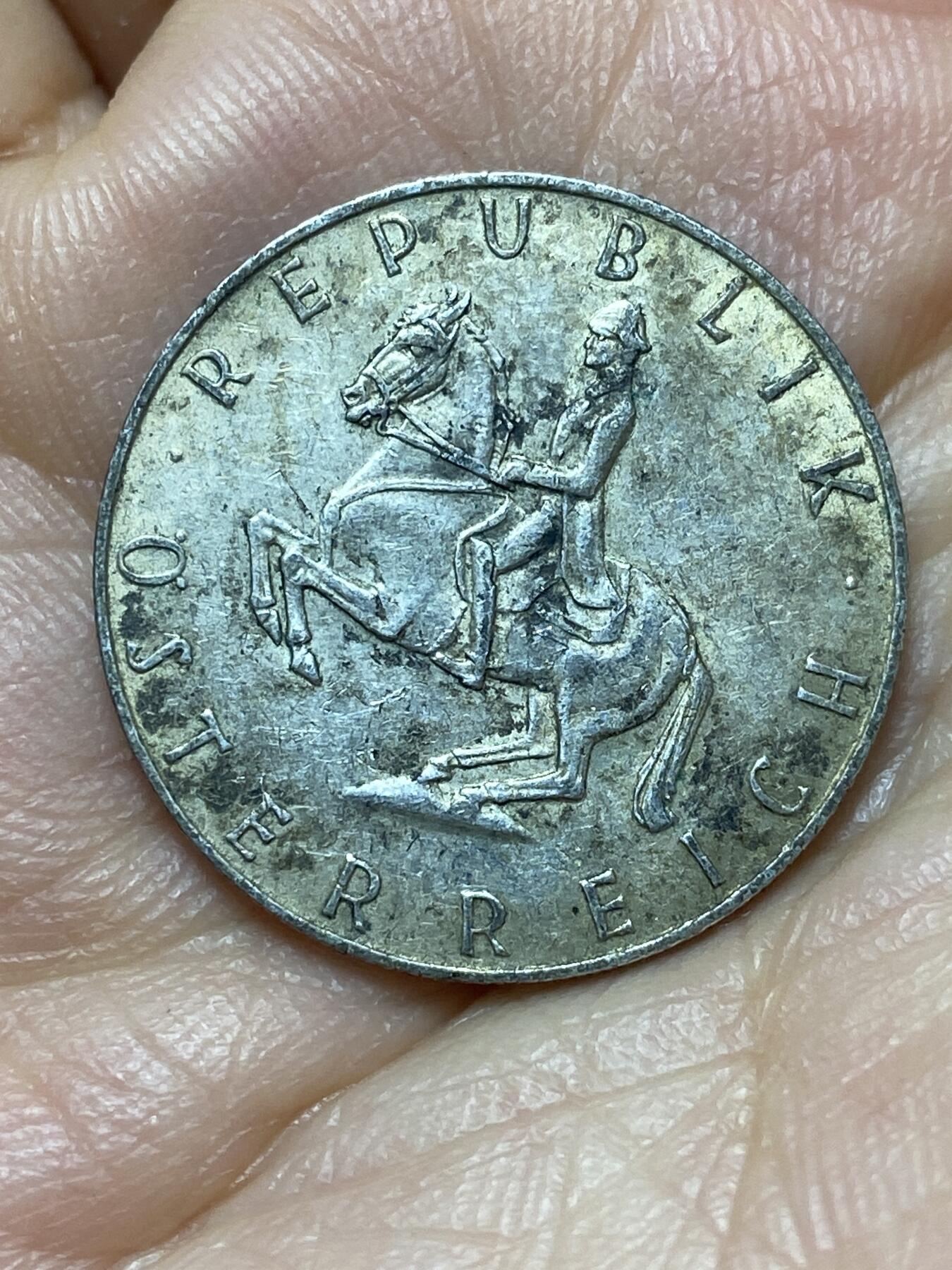 2026年第六场(总第一百七十五场）外国好品散币场(免佣金) 奥地利🇦🇹1961年5先令银币(二战后共和国时期第二版，640银)