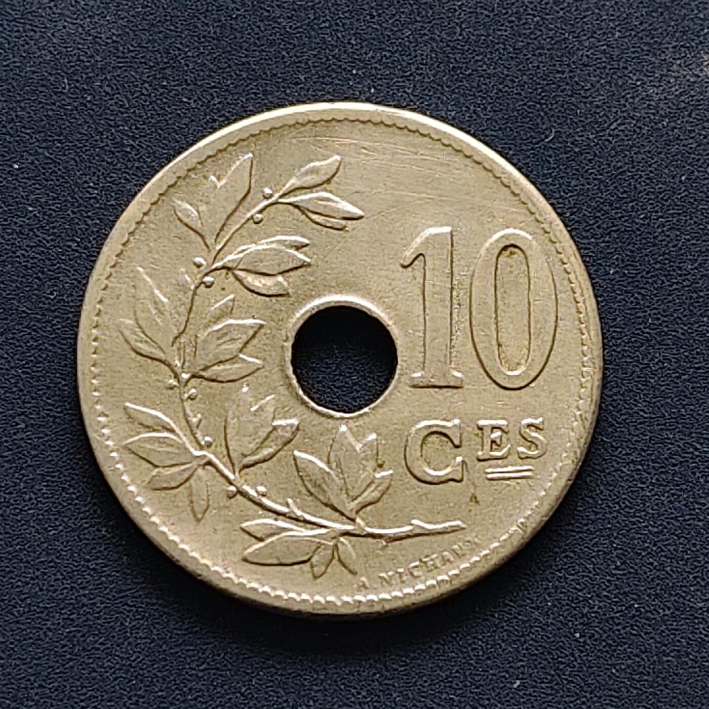 【全场包邮】纯粹捡漏拍494场 比利时1905年利奥波德二世10分