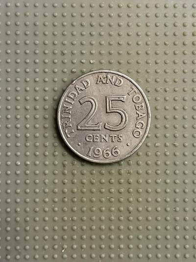 2026年第6场各国散币拍卖（总第156场） - 特立尼达和多巴哥1966年25分