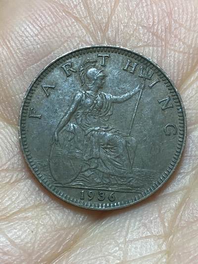 2026年第六场(总第一百七十五场）外国好品散币场(免佣金) - 英国🇬🇧1936年1法新(乔治五世逝世年，第三版关门年)