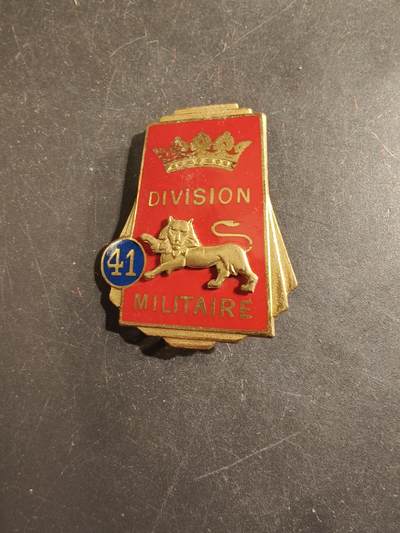 老王徽章第176期 - 法国陆军第41军事师证章