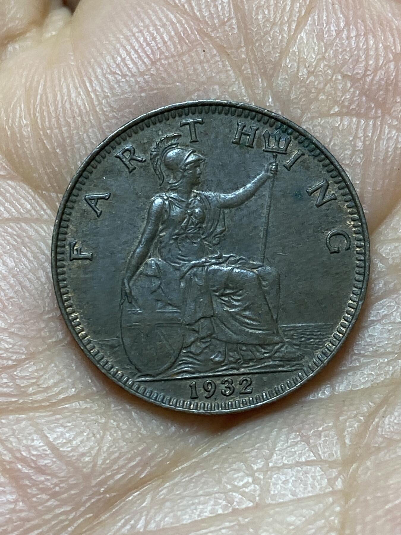 2026年第六场(总第一百七十五场）外国好品散币场(免佣金) 未流通好品–英国🇬🇧1932年1法新(乔治五世第三版)