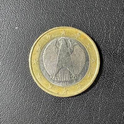 【铜匠收藏】★第136场★客户代拍 散币场，无寄存！！无佣金，30包邮。不满30元，支付5元运费。《接受代拍 代送NGC评级》 - 德国2002年1欧元双色币